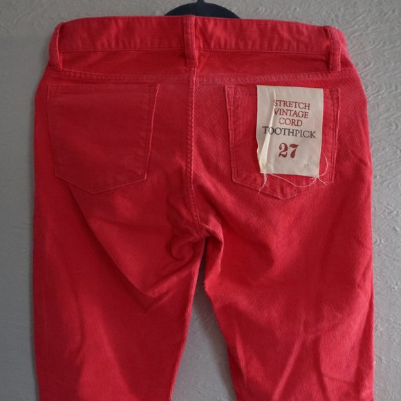 NWT JCrew Pink Corduroy Pants - Size 27 - Picture 10 of 10